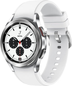 Samsung Galaxy Watch4 Classic – Smartwatch met Draai-Bezel, Gezondheidschecks, Sporttracking, LTE – 42 mm – Zilver (ES-versie)
