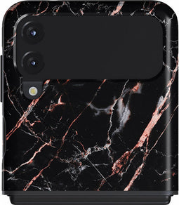 Samsung Galaxy Z Flip 3 5G Hoesje - Burga - Tough Serie - Hard Kunststof Backcover - Rose Gold Marble - Hoesje Geschikt Voor Samsung Galaxy Z Flip 3 5G