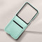 Samsung Galaxy Z Flip6 Vegan Leren Hoesje - Kindsuit case - Munt