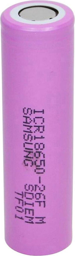Samsung ICR18650-26 Speciale oplaadbare batterij 18650 Flat-top Li-ion 3.7 V 2550 mAh