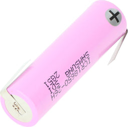 Samsung ICR18650-30A LiCoO2 3,7 Volt 3000mAh batterij met Z-vormige soldeerlippen
