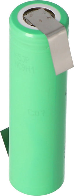 Samsung INR18650 25R 2500mAh 3.6V - 3.7V onbeschermd met soldeertag Z