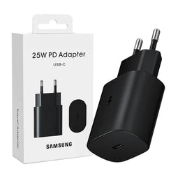 SAMSUNG Originele 25W Snellader - Oplader - USB-C aansluiting- Adapter 25W Snellader USB-C Zwart- 25