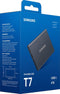Samsung Portable T7 - Externe SSD - USB C 3.2 - Inclusief USB C en USB A kabel - Geschikt voor iPhone 15 - 4 TB - Grijs