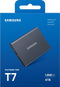 Samsung Portable T7 - Externe SSD - USB C 3.2 - Inclusief USB C en USB A kabel - Geschikt voor iPhone 15 - 4 TB - Grijs