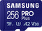 Samsung PRO Plus - Micro SD Kaart - Inclusief SD Adapter - 180 & 130 MB/s - 256 GB