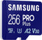 Samsung PRO Plus - Micro SD Kaart - Inclusief SD Adapter - 180 & 130 MB/s - 256 GB