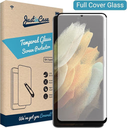 Samsung S21 ultra screenprotector - Full Cover - Gehard glas - Just in Case