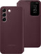 Samsung Smart Clear View Hoesje - Samsung Galaxy S22 - Burgundy