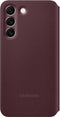Samsung Smart Clear View Hoesje - Samsung Galaxy S22 - Burgundy