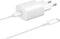 Samsung Universele USB-C adapter/oplader - Snellader 25W - Wit - met kabel