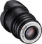 Samyang VDSLR 35mm T1.5 MK2 MILC Bioscooplens Zwart