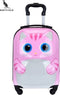 San Vitale® - Lichtgewicht reis koffer - Trolley - Handbagage - Kat - Poes - Roze