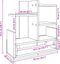 Bureau organiser 49x20x52,5 cm bewerkt hout sonoma eikenkleurig