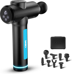 Sanbo Massage Gun - Generatie 4 - Met 8 opzetstukken en 30 Standen - In combinatie met Fysiotherapeuten - Professioneel - Sport en Relax Massage apparaat - Massage Pistool