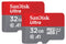 SanDisk MicroSDHC Ultra Android 32GB 120MB/s Class 10 A1 - 2pak
