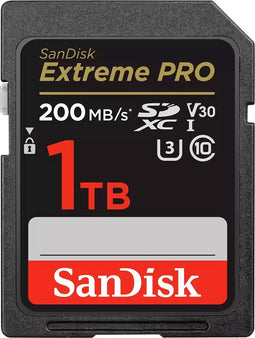 SanDisk SDXC Extreme Pro 1TB 200/140 mb/s - V30 - Rescue P