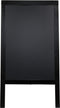 Sandwich pavement chalk board - with lacquered black finish - 70x125cm