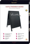 Sandwich pavement chalk board - with lacquered black finish - 70x125cm