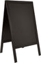 Sandwich pavement chalk board - with lacquered black finish - 70x125cm