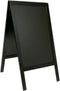 Sandwich pavement chalk board - with lacquered black finish - 70x125cm