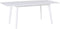 SANFORD - Uitschuifbare eettafel - Wit - 90 x 150/195 cm - MDF