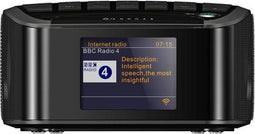 Sangean RCR-11 WF Digitale klok - Internetradio -DAB+ radio met FM - Zwart