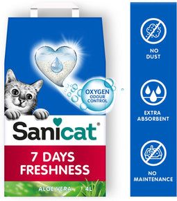 Sanicat Aloe Vera – Kattenbakvulling – 4 Liter