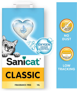Sanicat Classic Unscented - Kattenbakvulling - 20 l