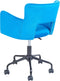 SANILAC - Bureaustoel - Blauw - Fluweel