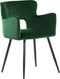 SANILAC - Eetkamerstoel set van 2 - Donkergroen - Fluweel