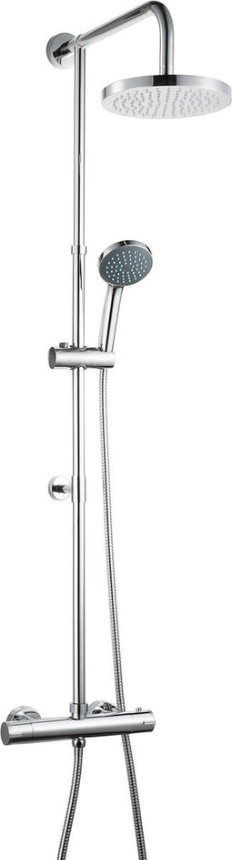 Saniscape Mono Douchesysteem - Regendouche ø 20 cm - Inclusief thermostaatkraan - 15 cm hartafstand