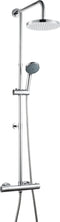 Saniscape Mono Douchesysteem - Regendouche ø 20 cm - Inclusief thermostaatkraan - 15 cm hartafstand