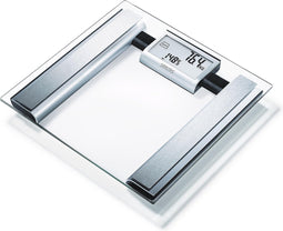 Sanitas SBG 39 Personenweegschaal - Lichaamsanalyse - Digitaal - Tot 150 kg - 30 x 30 cm - Dubbel view display - 10 Gebruikers - Incl. batterijen - 2 Jaar garantie