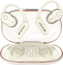 Sansui W26 - Bluetooth Oordopjes - OWS Headset - BT 5.4 - ENC - Beige