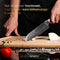 Santokumes damaststaal - Elegance serie - VG-10 Japans damascus - 67 lagen staal - VDN
