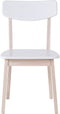 SANTOS - Eetkamerstoel - Lichte houtkleur - MDF