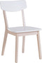 SANTOS - Eetkamerstoel - Lichte houtkleur - MDF