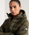 Superdry Classic Fuji Puffer Jas Dames - Slimfit - Capuchon - Maat S