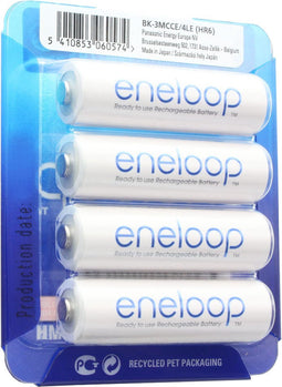Sanyo eneloop HR-3UTGB-4BP Case AA Mignon-batterij 4-pack met case, nieuw nu Panasonic