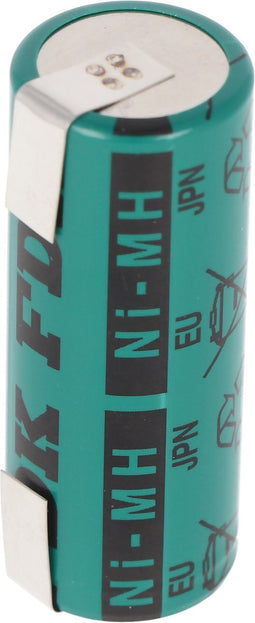 Sanyo HR-4 / 5AU NiMH-batterij 2150mAh 4 / 5A, 43x17mm met soldeerlip in U-vorm