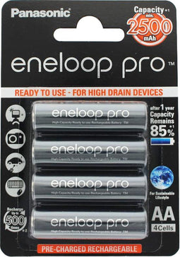 Sanyo XX eneloop Technology 8-pack HR-3UWX 2500mAh en AccuCell AkkuBox, nieuwe versie van Panasonic