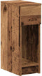 vidaXL - Nachtkastjes - 2 - st - met - lade - 20x36x60 - cm - oud - houtkleurig