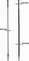 Sapim Spaak 14-258 CX-Ray plat recht zilver met nippel (20st)