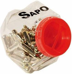 Sapo Luchtpatronen Co2 Pomp 16 Gram Zilver 50 Stuks