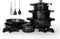 Royalty Line® OS1014 - Pannenset Inductie - 17 Delige - PFOA & PTFE Vrij - Zwart