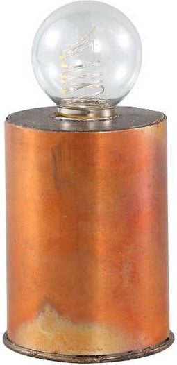 PTMD Ferant Ronde Tafellamp - H16 x Ø7,5 cm - LED - Metaal - Oranje