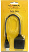 Delock 65226 - HDMI Adapter - 1x HDMI-stekker 2x HDMI-bus - Zwart