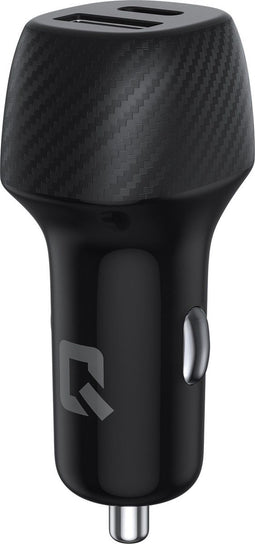 UNIQ Accessory Autolader USB 2 poorten - Snellader - Auto lader Geschikt voor Galaxy Samsung , Apple iPhone, iPad, Oppo, Huawei,Mi - 2.4A 36 Watt