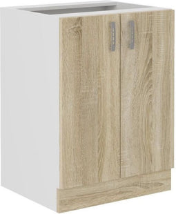 SARA keukenonderkast - 2 deuren - Sonoma eiken decor - L60 x D48 x H 82 cm